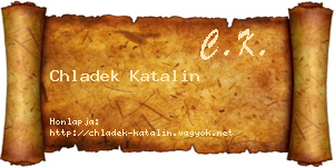 Chladek Katalin névjegykártya